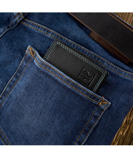 PAOLO PERUZZI Pánska kožená peňaženka RFID T-69-BL | čierna