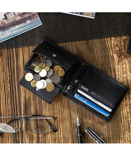 PAOLO PERUZZI Pánska kožená peňaženka RFID T-69-BL | čierna
