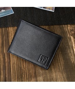 PAOLO PERUZZI Pánska kožená peňaženka T-66-BL | čierna