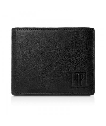 PAOLO PERUZZI Pánska kožená peňaženka T-64-BL | čierna