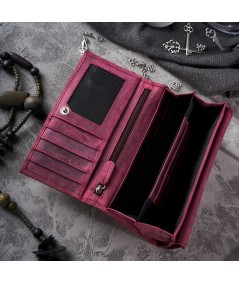 PAOLO PERUZZI Kožená peňaženka s motívom | ružová