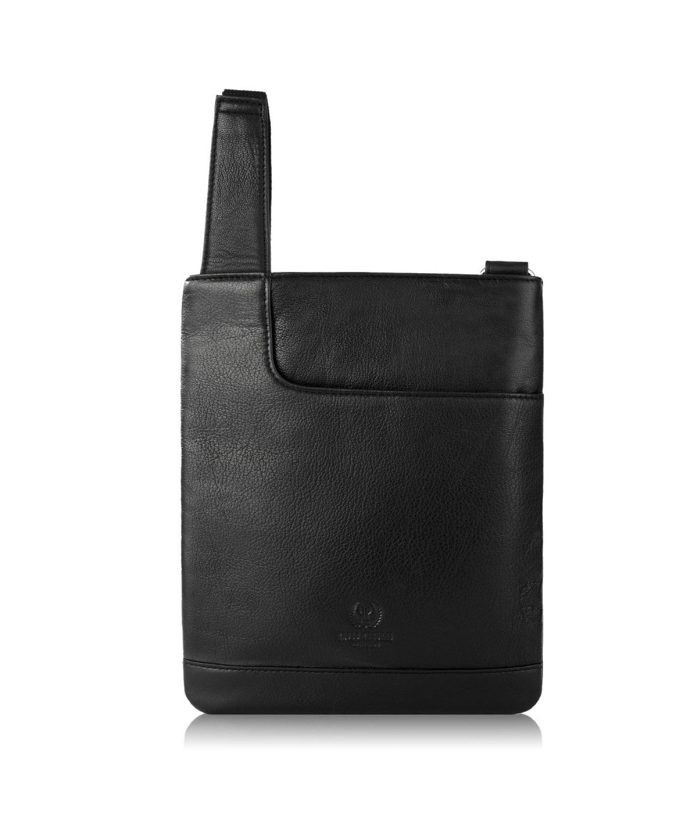 PAOLO PERUZZI Kožená dámska taška Vintage T-60-BL | čierna
