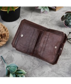 PAOLO PERUZZI Dámska kožená peňaženka s RFID | hnedá