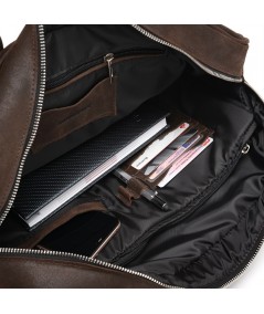 Brødrene Pánska kožená taška na notebook cez rameno bl01 | hnedá