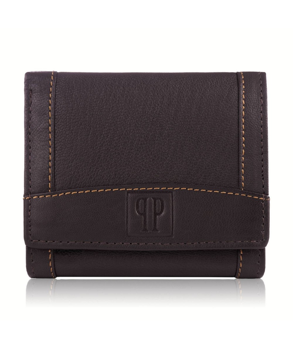 PAOLO PERUZZI Pánska kožená peňaženka s RFID T-54-BR | hnedá