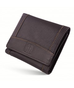 PAOLO PERUZZI Pánska kožená peňaženka s RFID T-54-BR | hnedá