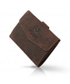 PAOLO PERUZZI Dámska kožená peňaženka Vintage T-35-BR | hnedá