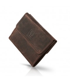 PAOLO PERUZZI Dámska kožená peňaženka T-11-BR | hnedá