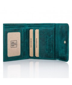 Paolo Peruzzi Dámska kožená peňaženka a puzdro na kľúče | zelená