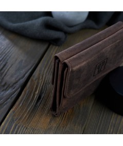 Paolo Peruzzi Dámska kožená peňaženka a puzdro na kľúč ZUP-64-BR | hnedá