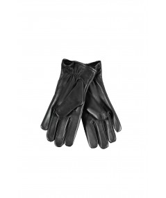 GUESS JEANS Pánske kožené rukavice | čierna