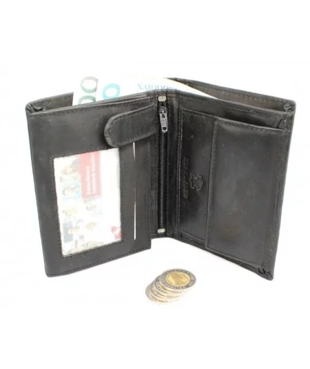 Bag Street Pánska kožená peňaženka | čierna