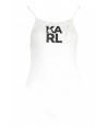 KARL LAGERFELD Jednodielne dámske plavky | biela