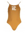 KARL LAGERFELD Jednodielne dámske plavky | hnedá