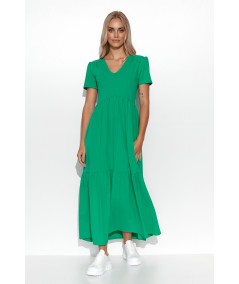 Makadamia Maxi šaty M549 | zelená