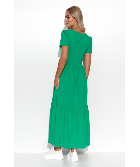 Makadamia Maxi šaty M549 | zelená
