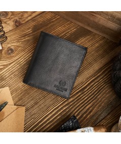 PAOLO PERUZZI Pánska kožená peňaženka | čierna