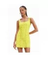 DESIGUAL Dámske krátke šaty | žltá
