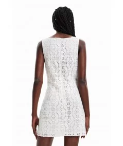 DESIGUAL Dámske krátke šaty | biela