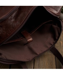 PAOLO PERUZZI Pánska kožená taška IN-53-BR | hnedá