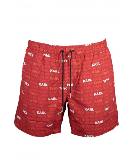 KARL LAGERFELD Plavecké šortky | červená