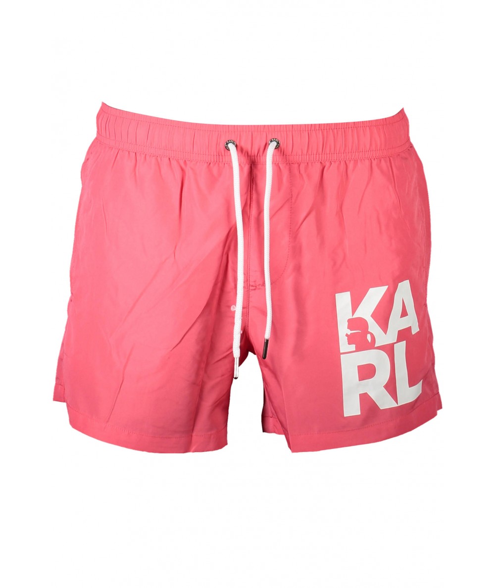 KARL LAGERFELD Plavecké šortky | ružová