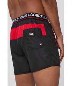 KARL LAGERFELD Plavecké šortky | čierna