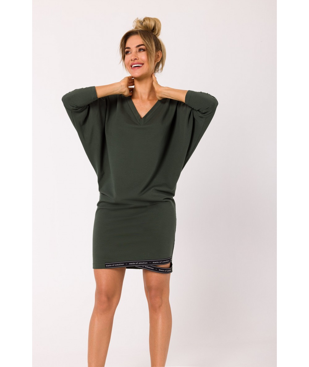 MOE Tunikové šaty M732 | zelená