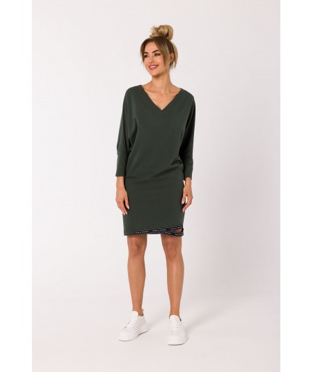 MOE Tunikové šaty M732 | zelená