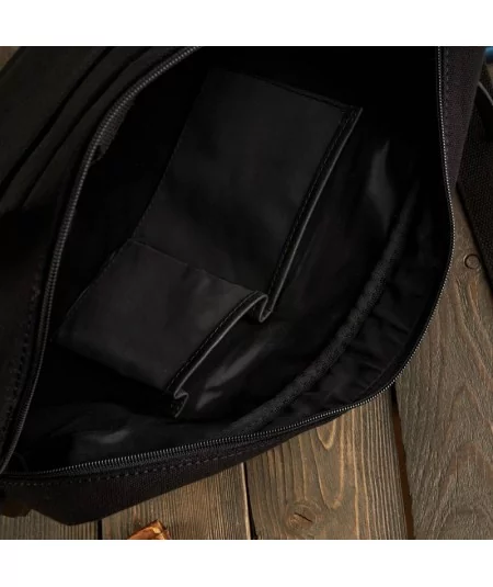 PAOLO PERUZZI Pánska taška na notebook | čierna