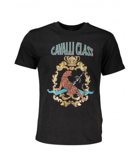 CAVALLI CLASS Pánske tričko | čierna