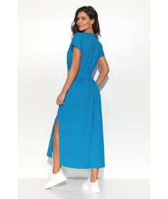 Dlhé asymetrické šaty NU425 | blue jeans