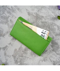 PAOLO PERUZZI Dámska kožená peňaženka T-45-GR | zelená