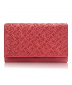 PAOLO PERUZZI Kožená dámska peňaženka IN-57-RD | červená