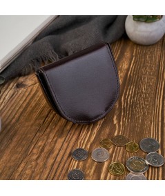 PAOLO PERUZZI Kožená peňaženka na mince T-50-BR | hnedá