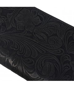 PAOLO PERUZZI Dámska kožená peňaženka s motívom T-08-BL | čierna