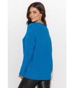 Numinou Dámsky pletený pulóver NU_S97 | modrá