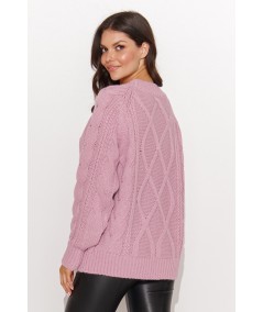 Numinou Dámsky pletený pulóver NU_S93 | fialová