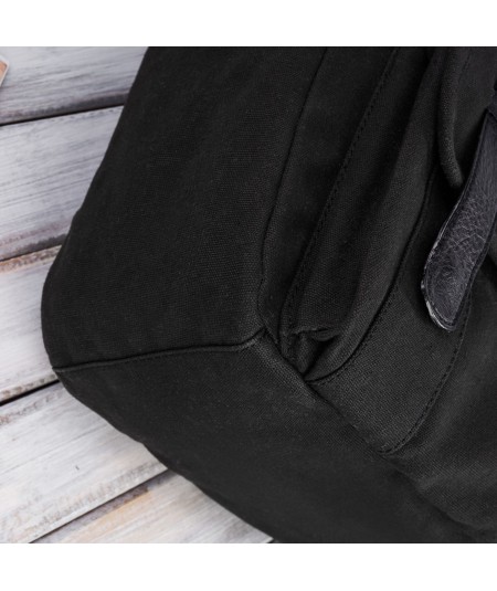 PAOLO PERUZZI Pánsky batoh na notebook A4 E-03-BL | čierna