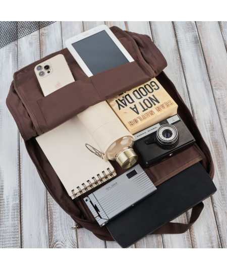 PAOLO PERUZZI Pánsky batoh na notebook A4 T-93-BR | hnedá