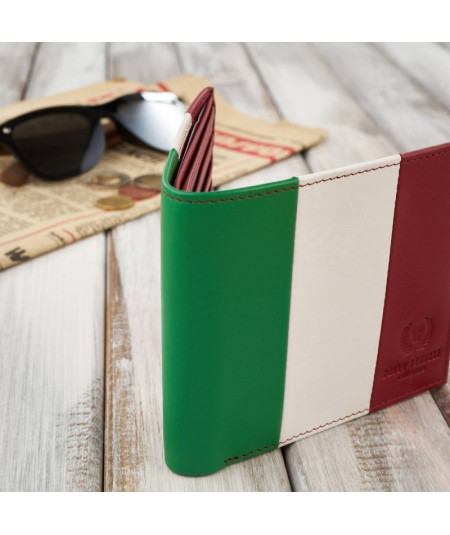 PAOLO PERUZZI Pánska kožená peňaženka ITALIA AV-08-MC | farebná