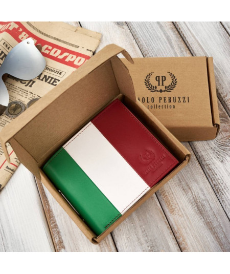 PAOLO PERUZZI Pánska kožená peňaženka ITALIA AV-08-MC | farebná
