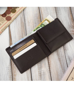 PAOLO PERUZZI Pánska kožená peňaženka AV-06-BR | hnedá