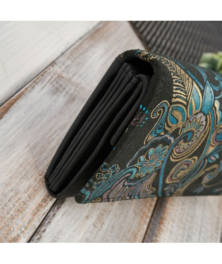 PAOLO PERUZZI Dámska kožená peňaženka s RFID T-09-G | čierna