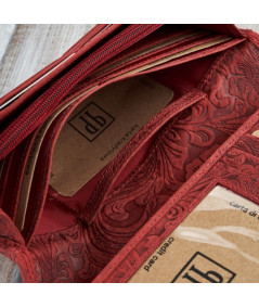 PAOLO PERUZZI Dámska kožená peňaženka Vintage T-25-RD | červená