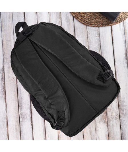PAOLO PERUZZI Veľký batoh na notebook vodotesný T-102-BL | čierna