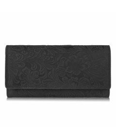 PAOLO PERUZZI Dámska kožená peňaženka T-25-BL | čierna