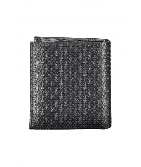 CALVIN KLEIN Pánska kožená peňaženka | čierna