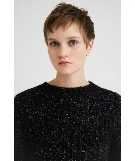 DESIGUAL Dámsky sveter | čierna