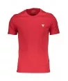 GUESS JEANS Pánske tričko | červená